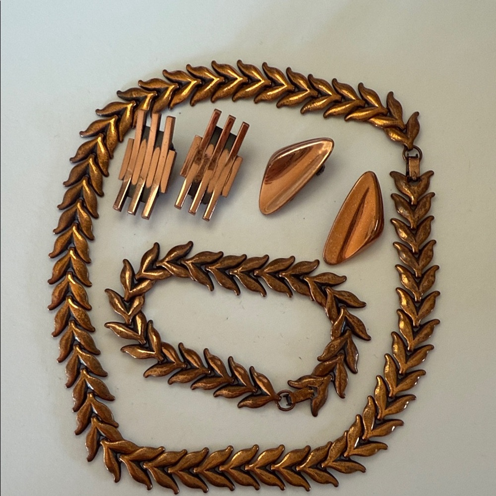 Vintage Renoir Copper Jewelry lot